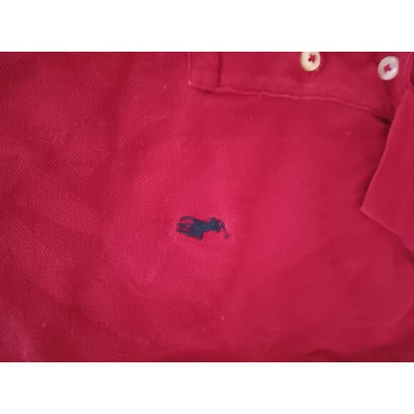 Ralph Lauren Polo red long sleeve shirt collard with 2 buttons boys size small 8 - Picture 2 of 4